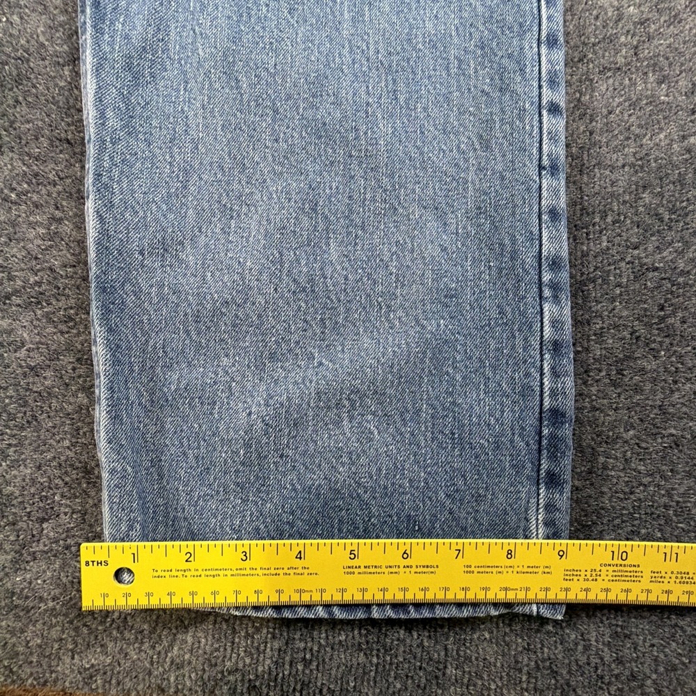 Wrangler Five Star Regular Fit Jeans Men's 48x32 (47x31 Act) Light Blue Denim - Picture 6 of 12